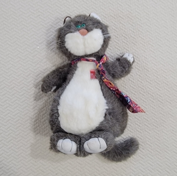 Vintage Hallmark Lester The Whiz Personality Cat 1986 Plush Toy Stuffed Animal - Picture 2 of 16